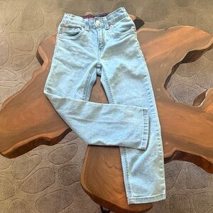 Levi's Light Blue Denim with Red Accents